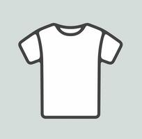 Men's t shirt line icon on a background. Vector illustration.