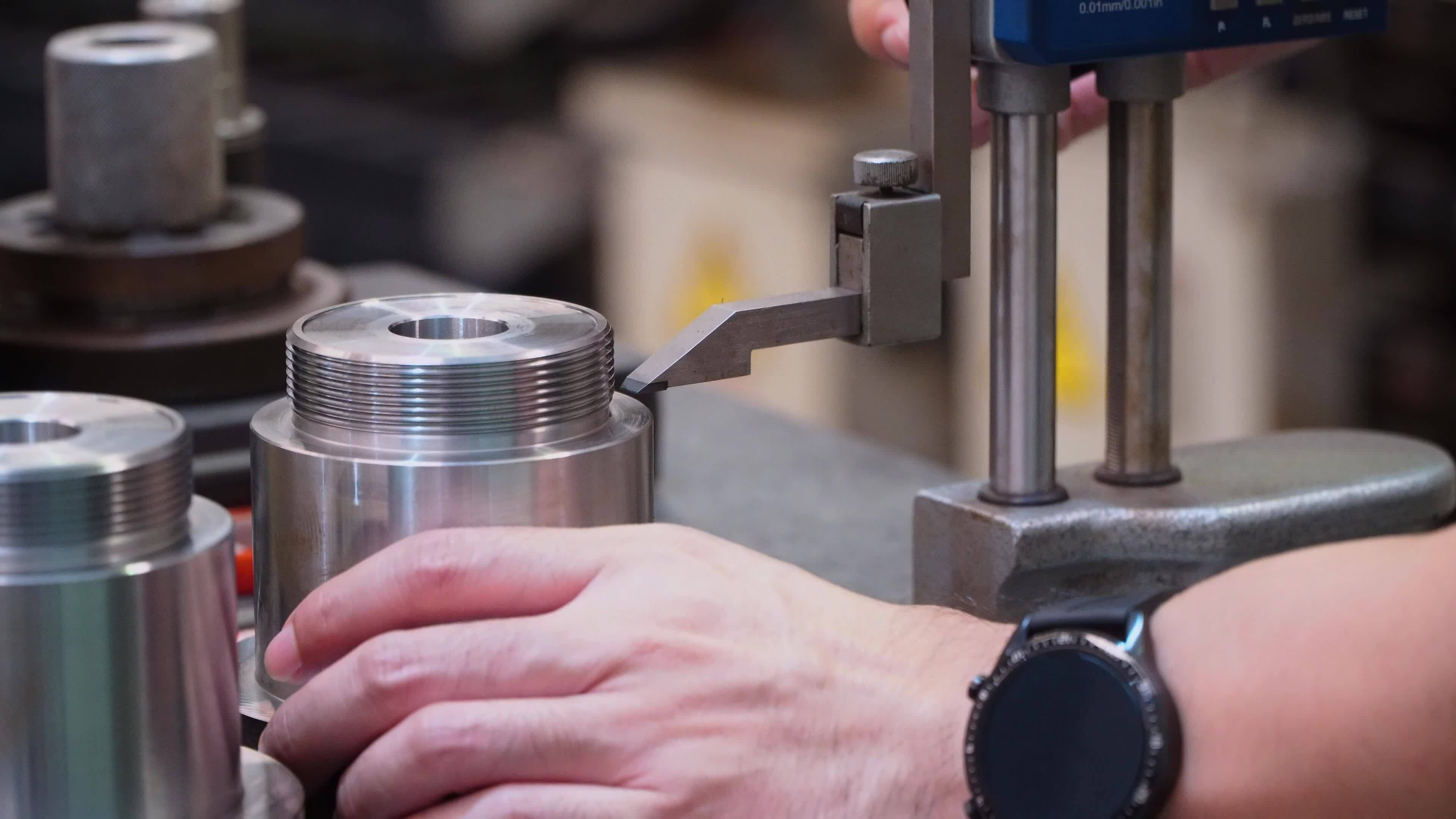 man measure part accuracy by height gauge, Tool for Inspection product