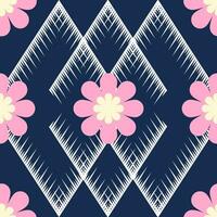 seamless pattern with flowers design vector