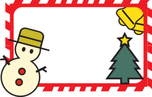 The merry Christmas frame for holiday concept png