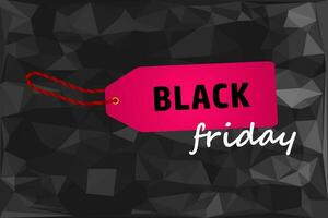 Black Friday sales tag. Black Friday design, sale, discount, advertising, marketing price tag. vector