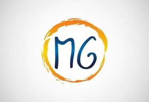 Initial Letter M G Logo Design Vector. Graphic Alphabet Symbol For Corporate Business Identity vector