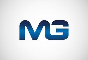 Initial Letter M G Logo Design Vector. Graphic Alphabet Symbol For Corporate Business Identity vector