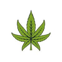 Cannabis leaf logo design, perfect for a modern cannabis related company. vector
