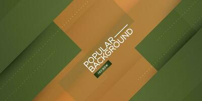 Modern papercut abstract background with gradient green and brown square pattern combination soft color on background. Eps10 vector