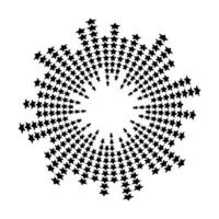 Abstract equalizer music sound wave circle vector icon symbol. logo design, star chape round line icon, circle item, elements background, illustration