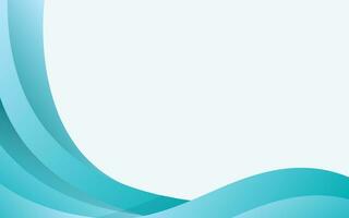 Modern abstract light blue wave gradient background design vector