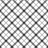 Monochrome classic tartan seamless pattern vector