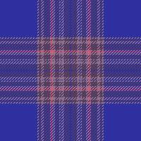 Plaid check pattern. Seamless fabric texture. Tartan textile print. vector