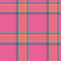 Plaid check fabric of tartan texture pattern with a vector textile seamless background.