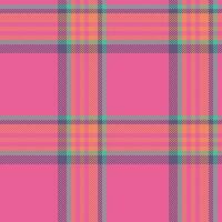 Plaid check fabric of tartan texture pattern with a vector textile seamless background.