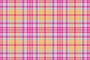 Check seamless plaid of fabric texture vector with a pattern tartan background textile.