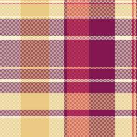 Background check tartan of vector plaid fabric with a seamless texture pattern textile.
