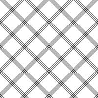 Black white color plaid seamless pattern vector