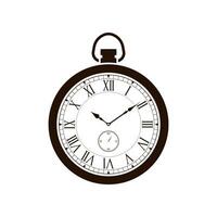 Pocket watch vector isolated on white background