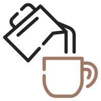 latté Arte icono ilustración, para uiux, infografía, etc vector