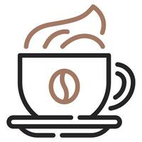 café desnatadora icono ilustración, para uiux, infografía, etc vector