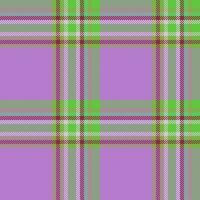 Textile pattern fabric of plaid check tartan with a texture seamless vector background.