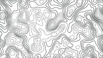 Abstract topographic map background. Elegant background for presentations. Black topography on a white background. Papercut style design vector