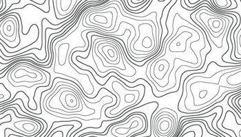 Background of the topographic map. Elevation contouring outline cartography texture. Geographic abstract grid. Futuristic wireframe landscape background. black and white seamless pattern vector