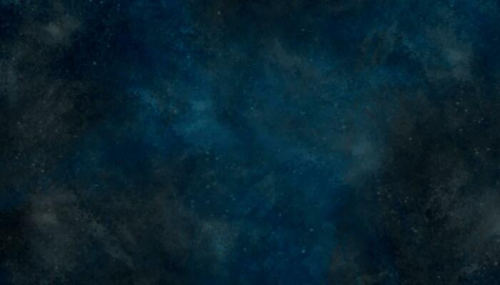 Abstract grunge texture. Blue and black watercolor background. Beautiful dark gradient hand drawn by brush grungy background