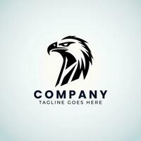 Eagle Logo Design , Minimal Eagle Face Logo template vector