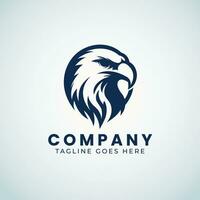 Eagle Logo Design , Minimal Eagle Face Logo template vector