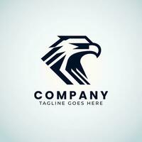 Eagle Logo Design , Minimal Eagle Face Logo template vector