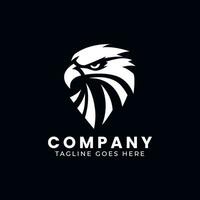 Eagle Logo Design , Minimal Eagle Face Logo template vector