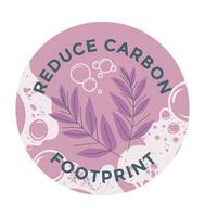 Reduce carbon footprint with eco detergent vector