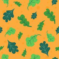 Autumn leaves, falling tree foliage, pattern print vector