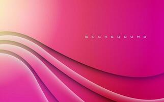 Pink wavy beauty minimalist abstract background design vector