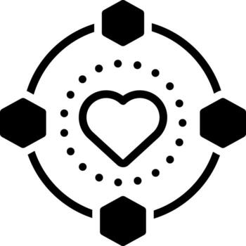 solid icon for aspects vector