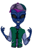 Alien Old School Chic Chic png