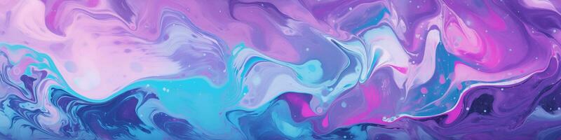 Fluid art background banner, liquid, marble, gorizontal print, space for text photo
