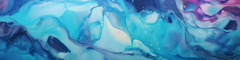 Fluid art background banner, liquid, marble, gorizontal print, space for text photo