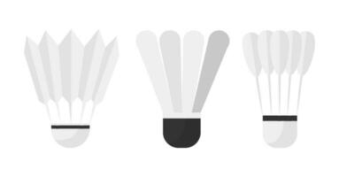 Shuttlecock, birdie or shuttle for badminton game vector