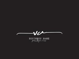 firma Virginia Moda logo icono, lujo Virginia AV logo letra diseño para tienda vector