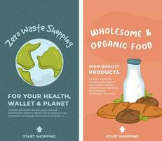 Zero waste shopping for your health and planet vector