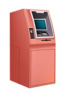 ATM automated teller machine from bank, vector