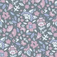Blooming floral adornment or wallpaper design vector