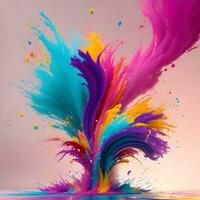 abstract colorful splash photo