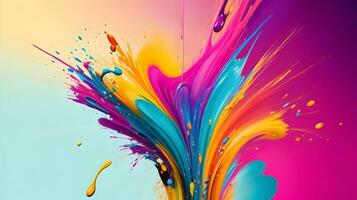 abstract colorful splash photo