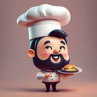 3D character for a web-based cooking app aimed at children photo