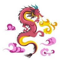 chino mitología o cuentos continuar personaje vector