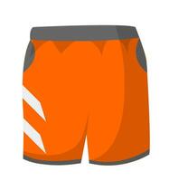 Sports shorts for sportive activities, fashionable vector