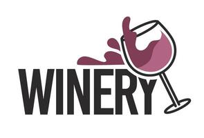 Winery with natural and organic beverages vector
