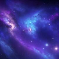 abstract luxury galaxy background with a focus on rich, deep blues and purples photo