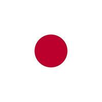 nacional país bandera de Japón vector