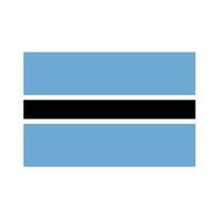 national country flag of botswana vector
